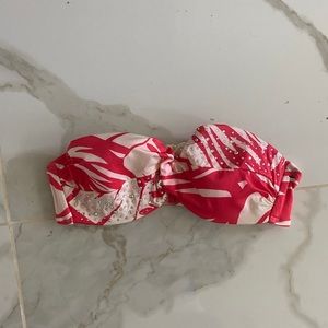 Ref & White Strapless Victoria Secret Bikini Top